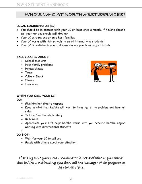 Student Handbook - NW Services