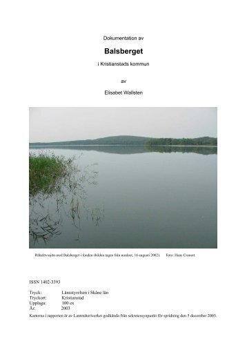 Balsberget - Kristianstads Vattenrike