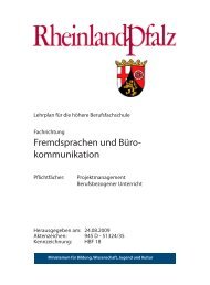 Fremdsprachen und Bürokommunikation - BBS-Server Rheinland ...