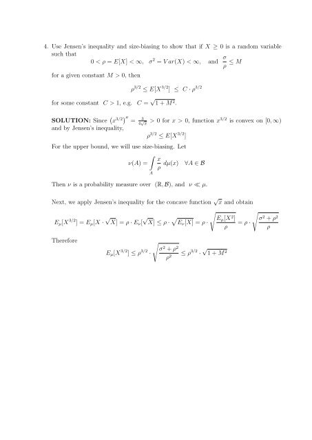 Math 664 Homework #2: Solutions 1. Let Ω = R, F = {A â R : either A ...