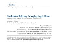 Trademark Bullying: Emerging Legal Threat - Strafford