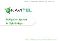 Navigation System & Digital Maps - NAVITEL