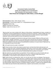 Sala Virtual de InvestigaciÃ³n SofÃ­a Ãmber y Carlos ... - Saber UCAB