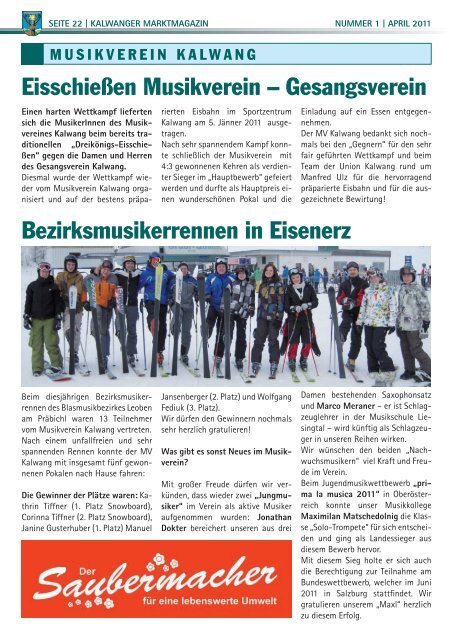 Kalwanger MARKTMAGAZIN