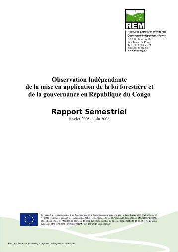REM Rapport Annuel No. 1 OIF Congo Brazzaville - Observation ...