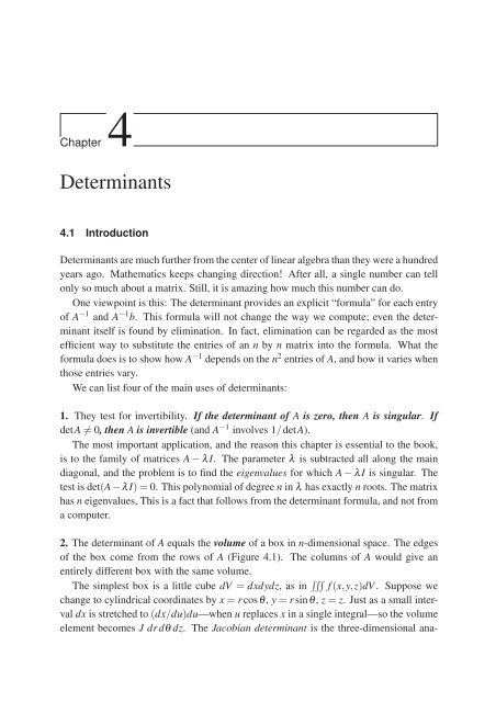 Determinants - FENOMEC