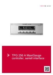 TPG 256 A, controller for 6 gauges - Pfeiffer Vacuum