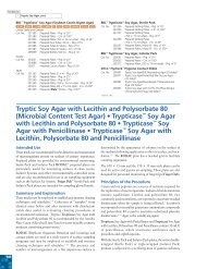 Tryptic Soy Agar with Lecithin and Polysorbate 80 ... - BVA Scientific