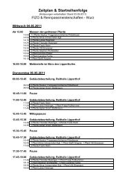 Zeitplan & Startreihenfolge - Lipperthof