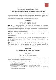 1 REGULAMENTO ACADÃMICO PARA CURSOS ... - Mackenzie Rio