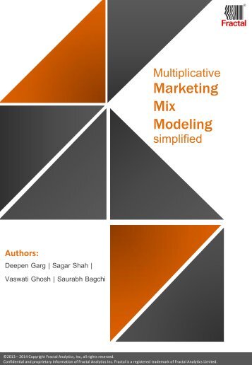 White paper- Multiplicative MMM Simplified