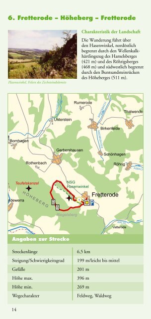 Wandern im Eichsfeld - Leinefelde-Worbis Informationen