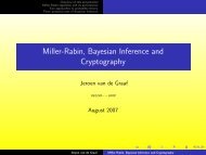 Miller-Rabin, Bayesian Inference and Cryptography