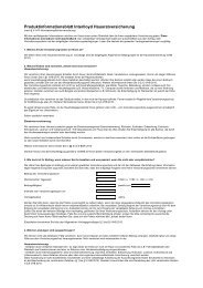 Produktinformationsblatt Interlloyd Hausratversicherung