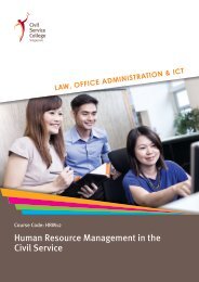 Human Resource Management in the Civil Service