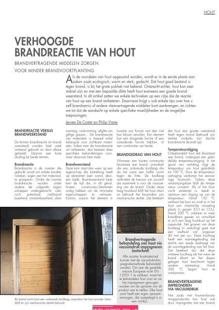 Artikel Decoratie "Verhoogde brandreactie van hout"