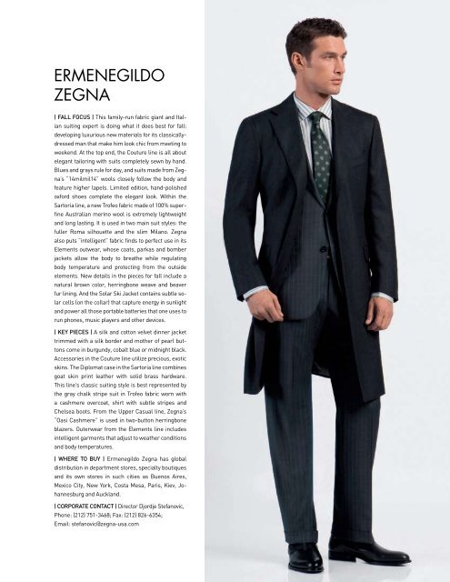 THE ITALIAN MENSWEAR GUIDE - Elite Traveler