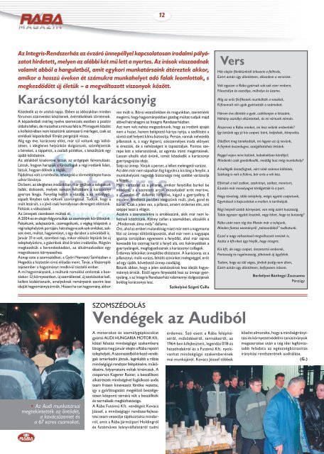 Magazin letÃ¶ltÃ©se PDF formÃ¡tumban - RÃBA JÃ¡rmÅ±ipari Holding Nyrt.