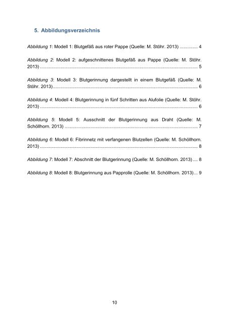 modellkritik der schülermodelle zum thema blutgerinnung der klasse 8