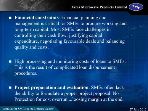 AMV Reddy - Astra Microwave - Elcina