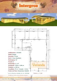 Holzstärke: Dach: Veranda - Intergros GmbH