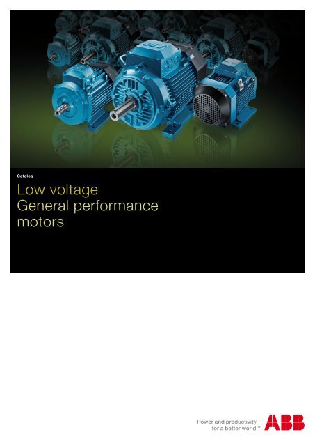 Low voltage General performance motors - Famco