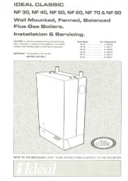 DEAL CLASSC NF 305 NF 40, NF 5 g NF 60, NF -  Ideal Heating