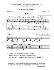 Responsorial Psalm • 12th Sunday in Ordinary ... - Chabanel Psalms