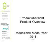 Produktübersicht Product Overview Modelljahr/ Model ... - Stingl GmbH