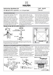 Technisches Merkblatt Lift LIFT - 06/97 - Stingl GmbH