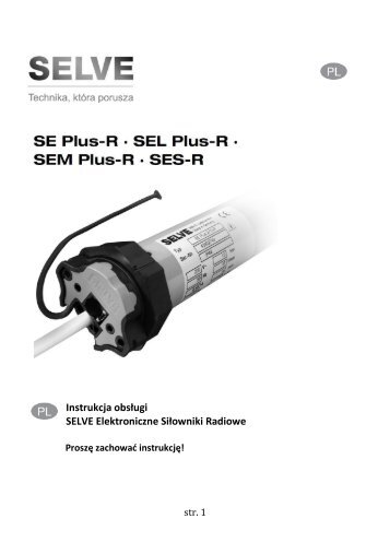 SE Plus-R / SEL Plus-R / SEM Plus-R / SES-R (pdf, 1,8 MB - Selve