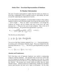 Stokes Flow – Invariant Representation of Solutions