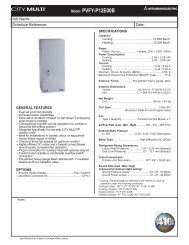 Model: PVFY-P12E00B - Mitsubishi Electric Sales Canada Inc.