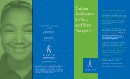Tuition Assistance for You and Your Daughter - Marian High School