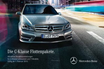 Die C-Klasse Flottenpakete. - Mercedes-Benz Niederlassung Koblenz