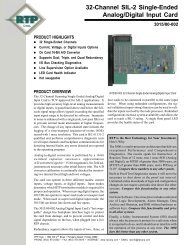 32-Channel SIL-2 Single-Ended Analog/Digital Input Card - RTP