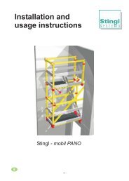 Installation and usage instructions - Stingl GmbH