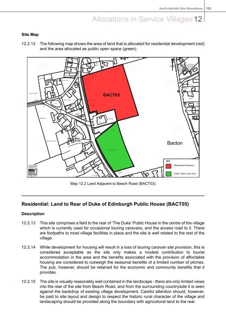 Site Allocations (Villages) - North Norfolk District Council