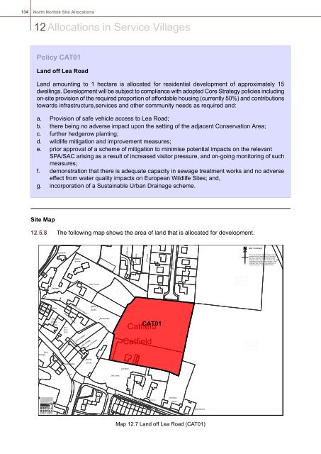 Site Allocations (Villages) - North Norfolk District Council