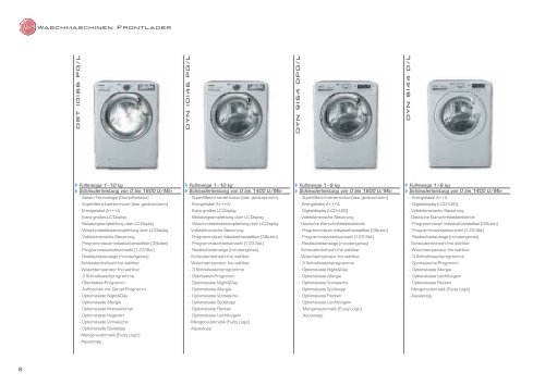 Katalog Hoover Standgeräte