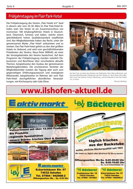 Ausgabe 5-2011 - Gewerbeverein Ilshofen eV / Startseite