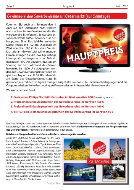 Ausgabe 3/2012 - Gewerbeverein Ilshofen eV / Startseite