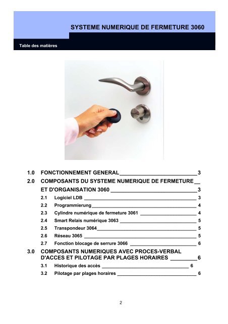 SYSTEME NUMERIQUE DE FERMETURE 3060