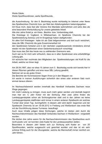 Rechenschaftsbericht zum Bezirkstag 21.04.2012 in Lichtentanne