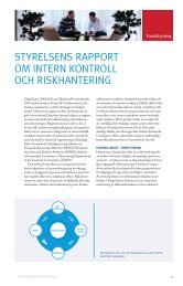 styrelsens rapport om intern kontroll och ... - FÃ¶rsta AP-fonden