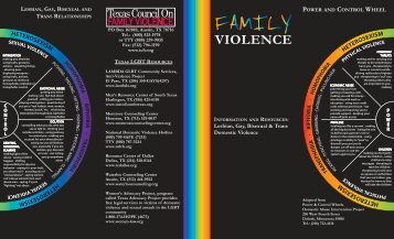 LGBT Caucus Brochure - Texas Council on Family Violence