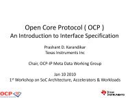 Open Core Protocol ( OCP ) An Introduction to Interface ... - OCP-IP