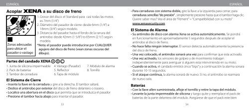 USER MANUAL for Alarmed Disc-Locks www.xenasecurity.com