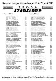 Resultat frÃ¥n jubileumsloppet 10 Ã¥r 28 juni 1996 ... - Trosa Stadslopp