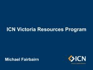 Michael Fairbairn, Resources Program Manager - Victoria